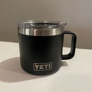 YETI Rambler 14 oz Stackable Mug Thermal Vacuum Insulated Black